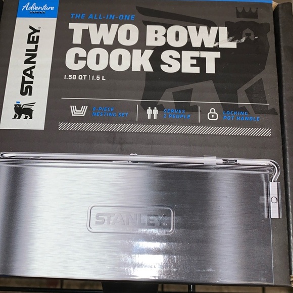 BNWOT 2 Bowl Camping Cook Set by Stanley Stainless Steel - Picture 1 of 9